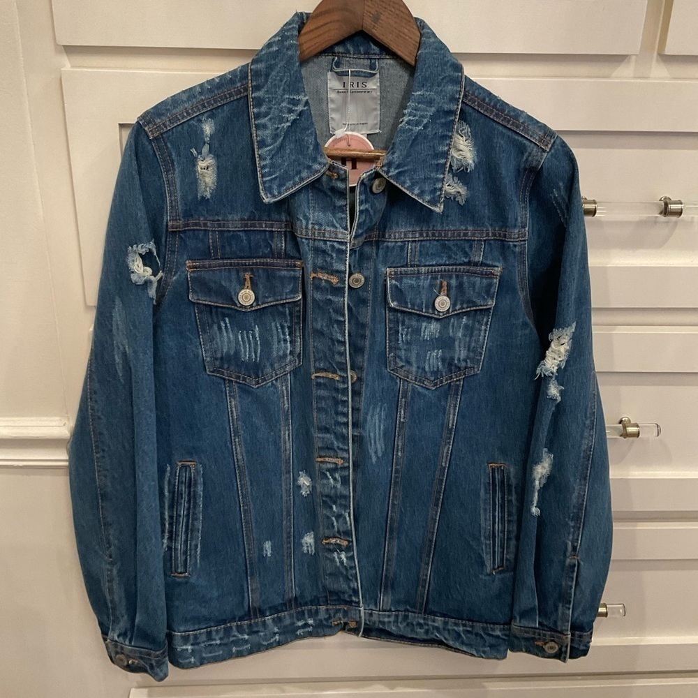 Iris Basic & Contemporary Denim Jacket - image 2